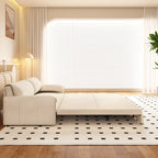 3-in-1 Convertible Sleeper Sofa with Side Storage, 66 Queen Pull Out Sofa Bed, Velvet Loveseat Bed