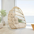 Indoor Luxury Hanging Egg Chair Without Stand, 350 lbs Outdoor Egg Chair with No Stand, Egg Swing Chair Without Stand