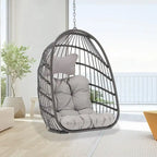 Indoor Luxury Hanging Egg Chair Without Stand, 350 lbs Outdoor Egg Chair with No Stand, Egg Swing Chair Without Stand