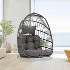 Indoor Luxury Hanging Egg Chair Without Stand, 350 lbs Outdoor Egg Chair with No Stand, Egg Swing Chair Without Stand