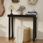 Modern Console Table Solid Wood for Entryway or Hallway Decor