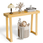 Modern Console Table Solid Wood for Entryway or Hallway Decor
