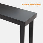 Modern Console Table Solid Wood for Entryway or Hallway Decor