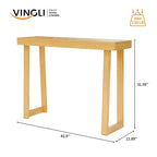 Modern Console Table Solid Wood for Entryway or Hallway Decor