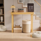 Modern Console Table Solid Wood for Entryway or Hallway Decor