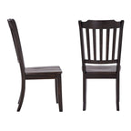 Slat Back Wood Dining Chairs (Set of 2)