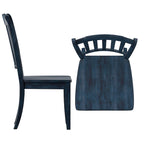 Slat Back Wood Dining Chairs (Set of 2)
