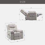 Power Recliner Chair with Adjustable Massage and Heating