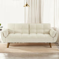 75.39 Sofa Bed, Convertible Sleeper Couch with Pillows, Foldable Loveseat Furniture for Living Room