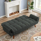 75.39 Sofa Bed, Convertible Sleeper Couch with Pillows, Foldable Loveseat Furniture for Living Room