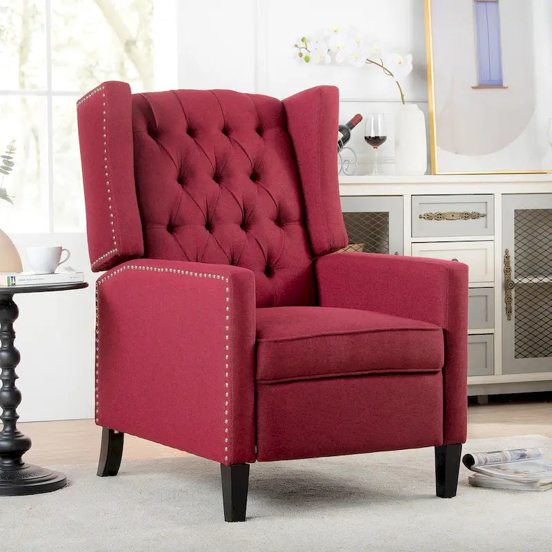 Wide Manual Wing Chair Recliner - 34.45 x 27.16 x 40.55