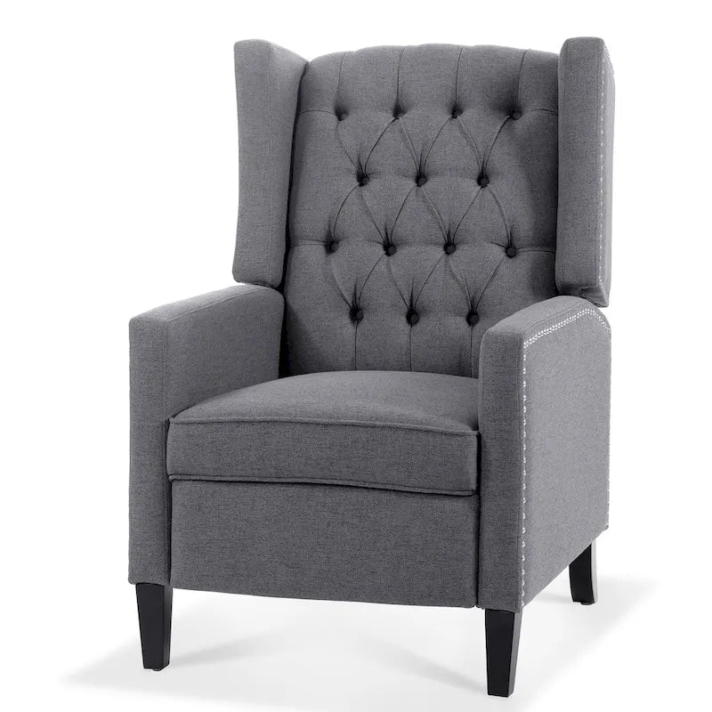 Wide Manual Wing Chair Recliner - 34.45 x 27.16 x 40.55