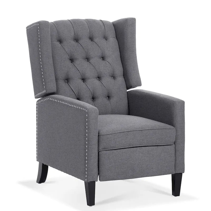 Wide Manual Wing Chair Recliner - 34.45 x 27.16 x 40.55