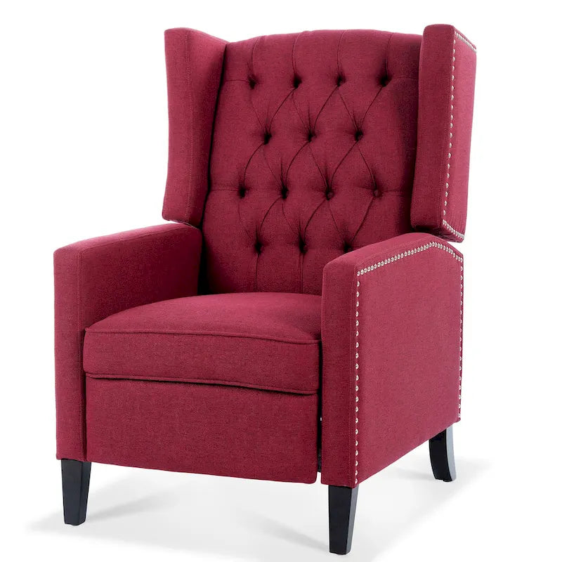 Wide Manual Wing Chair Recliner - 34.45 x 27.16 x 40.55