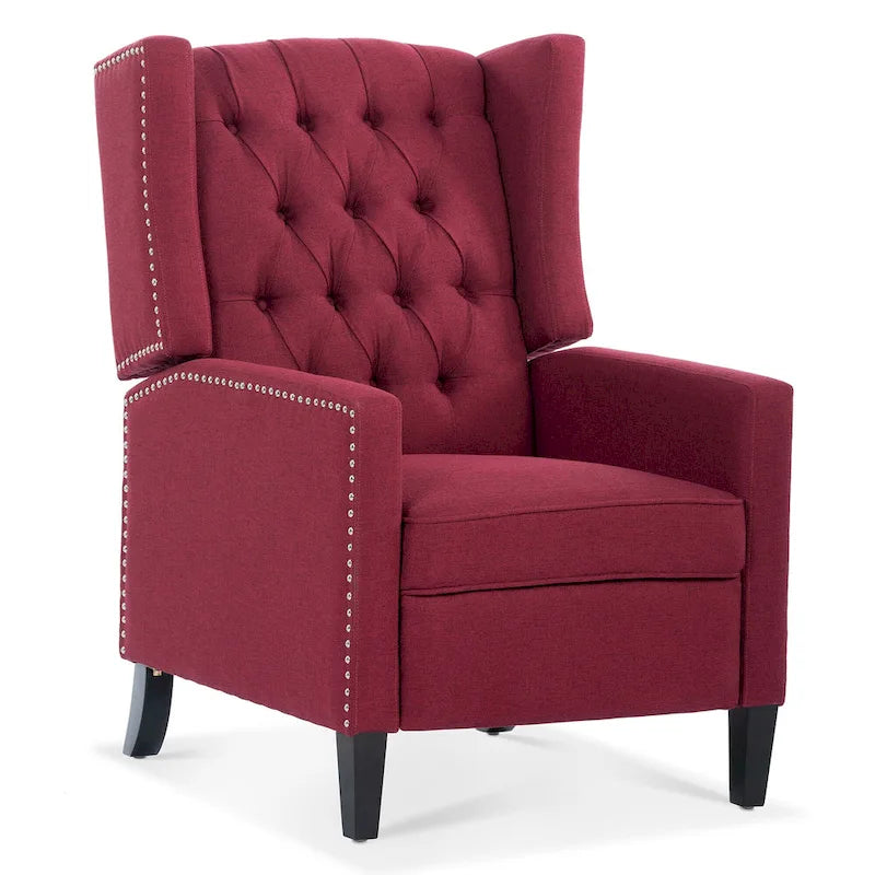 Wide Manual Wing Chair Recliner - 34.45 x 27.16 x 40.55