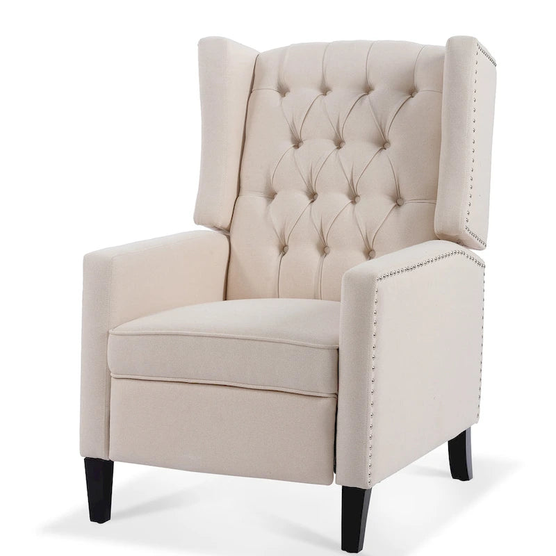 Wide Manual Wing Chair Recliner - 34.45 x 27.16 x 40.55