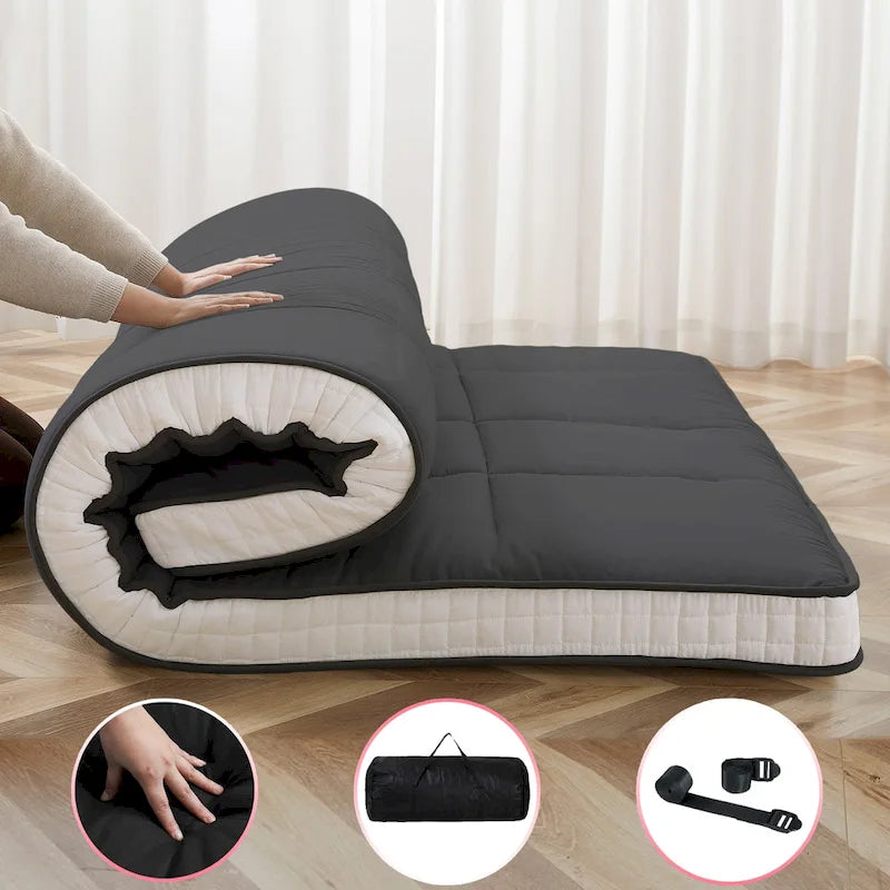 Roll Up Floor Japanese Mattress Futon with storage bag