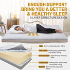 Roll Up Floor Japanese Mattress Futon with storage bag