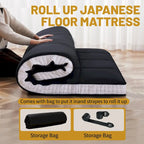 Roll Up Floor Japanese Mattress Futon with storage bag