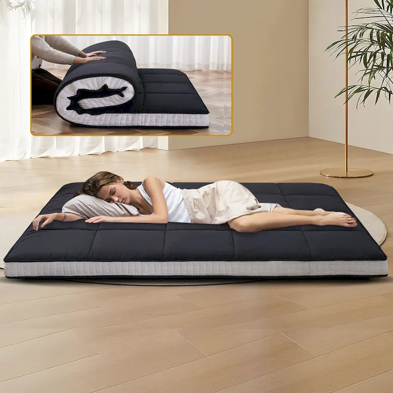Roll Up Floor Japanese Mattress Futon with storage bag