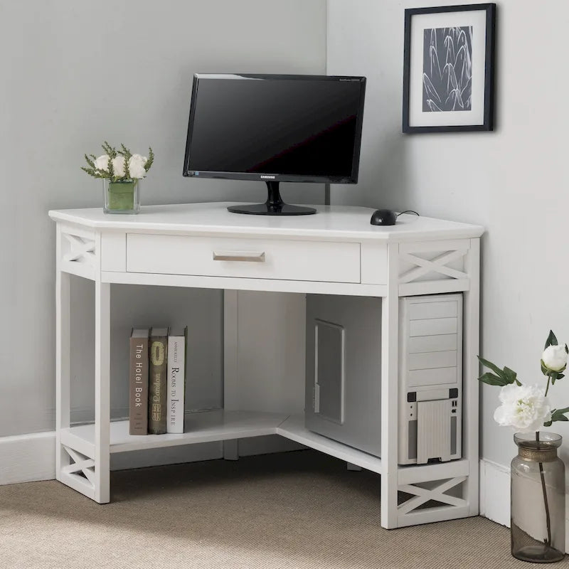 Mission Oak Corner Writing Desk for Home Office