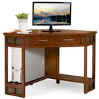 Mission Oak Corner Writing Desk for Home Office