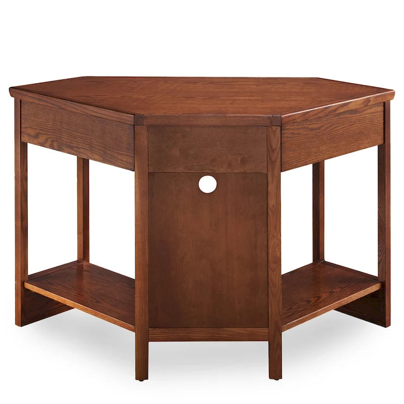 Mission Oak Corner Writing Desk for Home Office