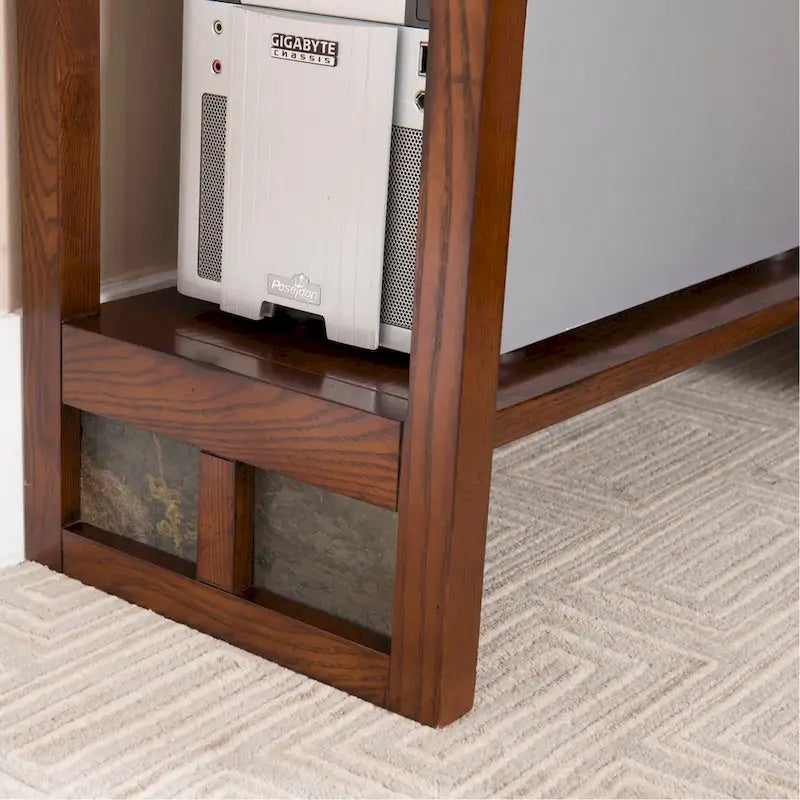 Mission Oak Corner Writing Desk for Home Office