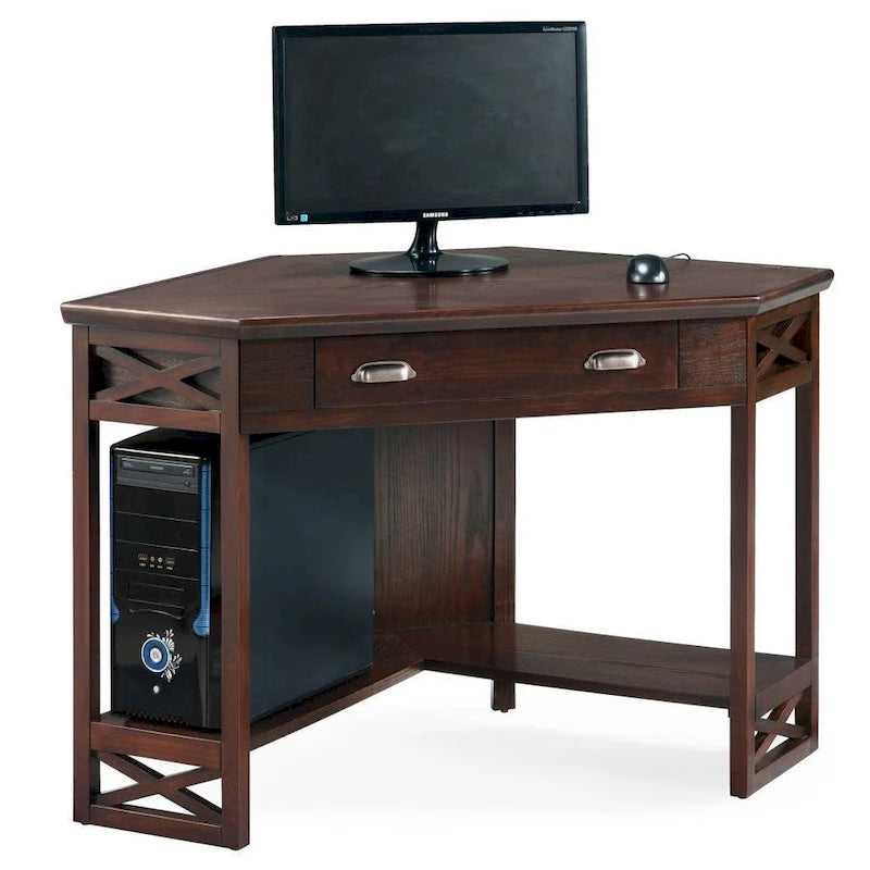 Mission Oak Corner Writing Desk for Home Office