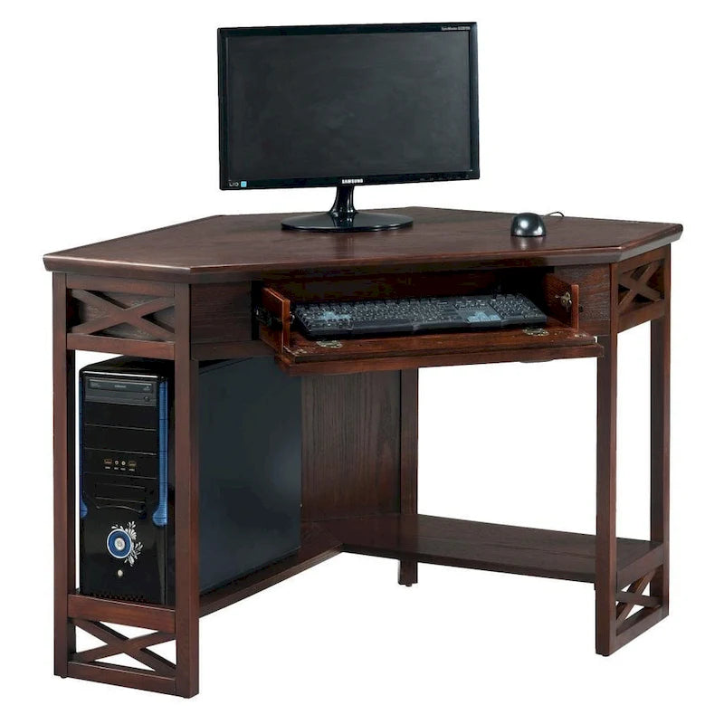 Mission Oak Corner Writing Desk for Home Office