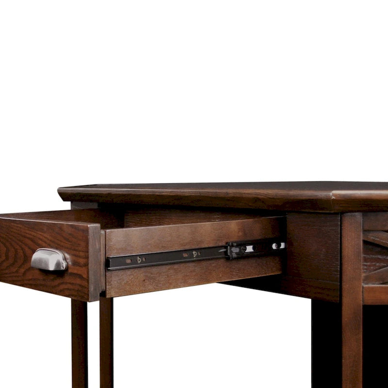 Mission Oak Corner Writing Desk for Home Office