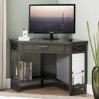 Mission Oak Corner Writing Desk for Home Office