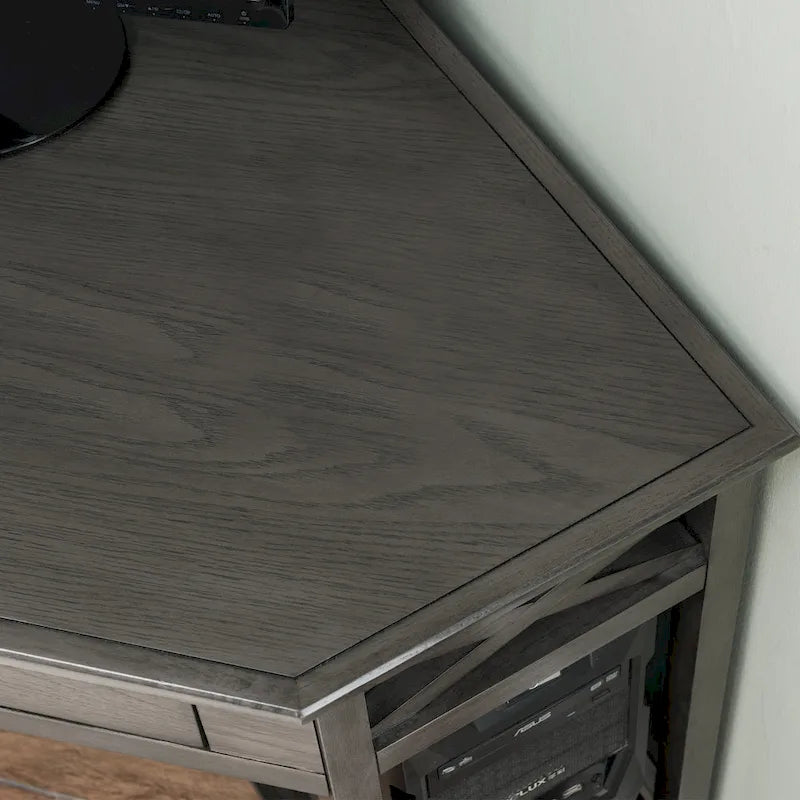 Mission Oak Corner Writing Desk for Home Office