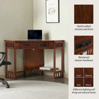 Mission Oak Corner Writing Desk for Home Office