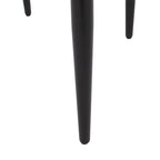 Upholstered Dining Chairs Set of 2 - Black & Gold Iron Frame