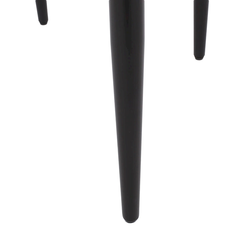 Upholstered Dining Chairs Set of 2 - Black & Gold Iron Frame