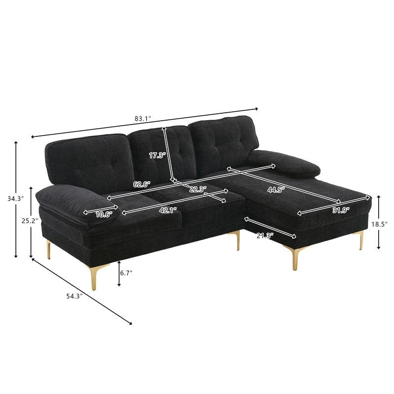 Three-Seat Simple And Stylish Indoor Modular Sofa