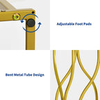 Modern Gold Console Sofa Table with Marbling Top for Entryway Hallway