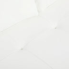 Modern Genuine Leather Sofa with Wooden Legs & Additional Bolster Pillow