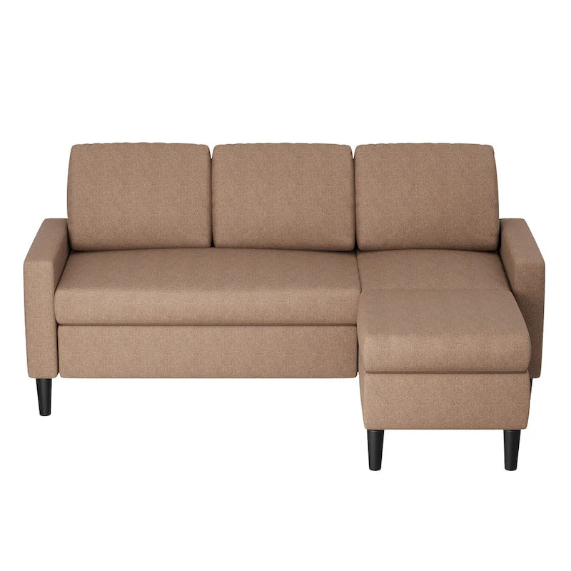 74 Convertible Sectional Sofa Couch, Small L-Shaped Sofa