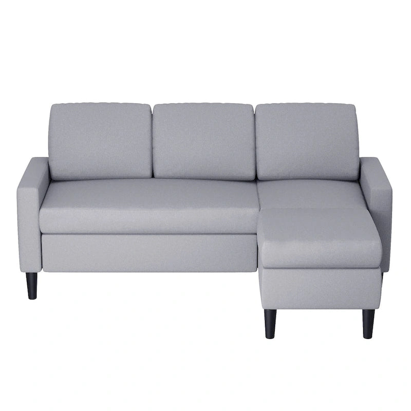 74 Convertible Sectional Sofa Couch, Small L-Shaped Sofa