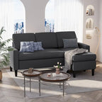 74 Convertible Sectional Sofa Couch, Small L-Shaped Sofa