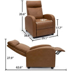 PU Leather Recliner Chair - Single Seat