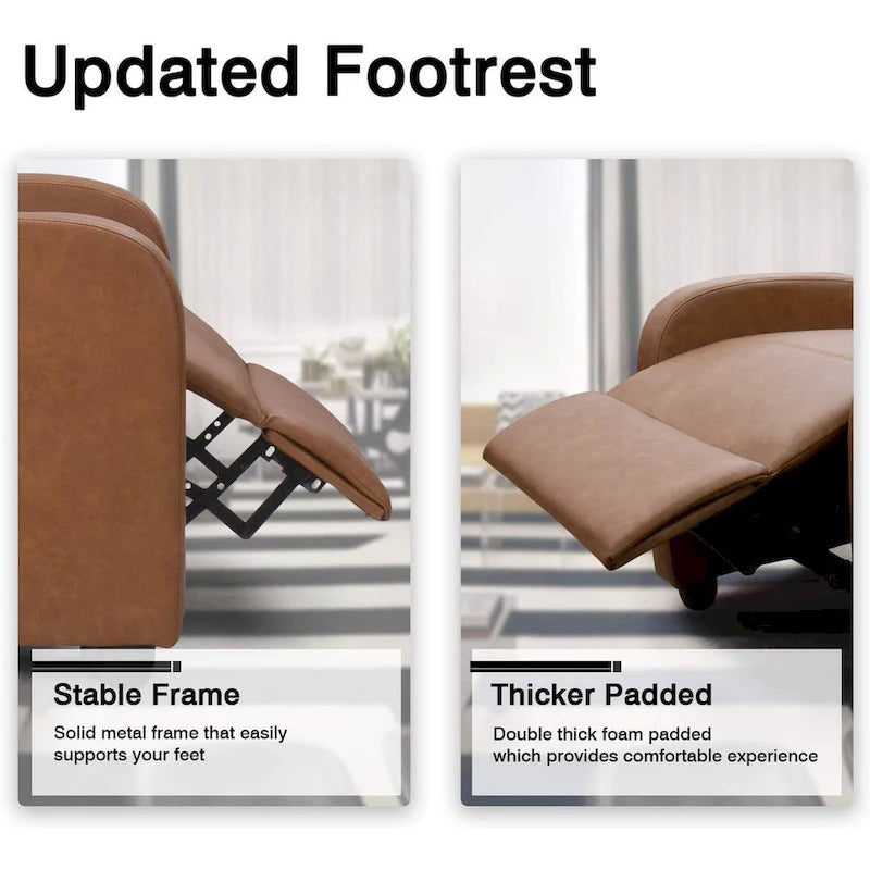 PU Leather Recliner Chair - Single Seat