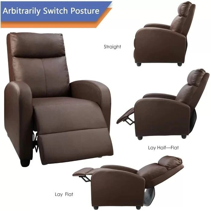 PU Leather Recliner Chair - Single Seat