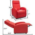 PU Leather Recliner Chair - Single Seat