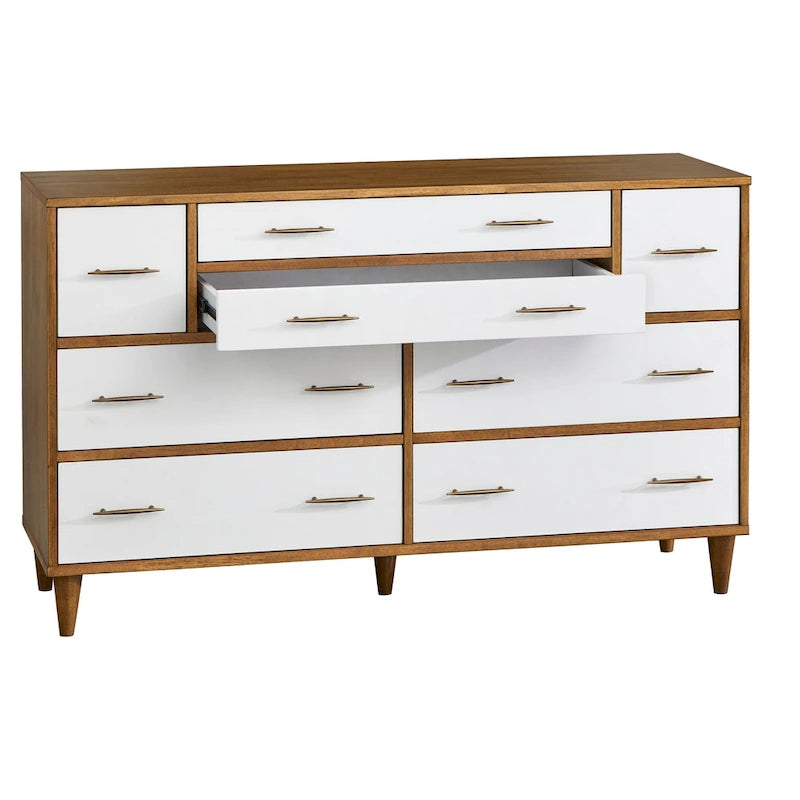 8-Drawer Mid-Century Modern Dresser