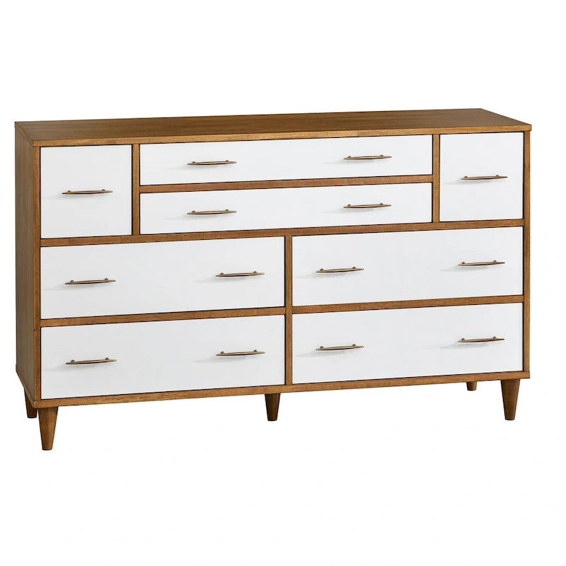 8-Drawer Mid-Century Modern Dresser