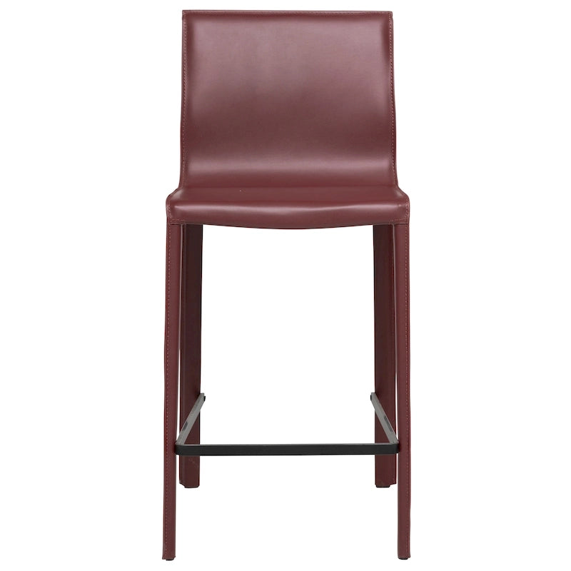 Modern Leather Counter Stool