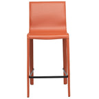 Modern Leather Counter Stool